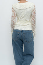 Load image into Gallery viewer, Vintage x Made in USA x BELLISSIMA Cream Lace Blouse (M, L)