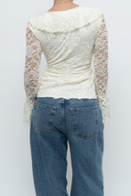Load image into Gallery viewer, Vintage x Made in USA x BELLISSIMA Cream Lace Blouse (M, L)