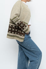 Load image into Gallery viewer, Vintage x Beige Patterned Wool Handknit Cardigan (XS-L)