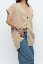 Load image into Gallery viewer, MAXMARA WEEKEND x Beige Sleveless Knit Cardigan (XS-L)