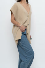 Load image into Gallery viewer, MAXMARA WEEKEND x Beige Sleveless Knit Cardigan (XS-L)