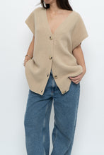Load image into Gallery viewer, MAXMARA WEEKEND x Beige Sleveless Knit Cardigan (XS-L)