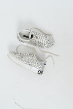 Load image into Gallery viewer, DOLCE &amp; GABBANA x Rhinestone White Leather Platform Sneakers (8, 8.5)
