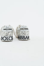 Load image into Gallery viewer, DOLCE &amp; GABBANA x Rhinestone White Leather Platform Sneakers (8, 8.5)