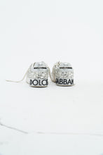 Load image into Gallery viewer, DOLCE &amp; GABBANA x Rhinestone White Leather Platform Sneakers (8, 8.5)