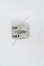 Load image into Gallery viewer, DOLCE &amp; GABBANA x Rhinestone White Leather Platform Sneakers (8, 8.5)