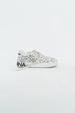 Load image into Gallery viewer, DOLCE &amp; GABBANA x Rhinestone White Leather Platform Sneakers (8, 8.5)