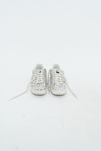 Load image into Gallery viewer, DOLCE &amp; GABBANA x Rhinestone White Leather Platform Sneakers (8, 8.5)