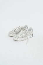 Load image into Gallery viewer, DOLCE &amp; GABBANA x Rhinestone White Leather Platform Sneakers (8, 8.5)