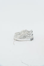 Load image into Gallery viewer, DOLCE &amp; GABBANA x Rhinestone White Leather Platform Sneakers (8, 8.5)