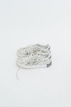 Load image into Gallery viewer, DOLCE &amp; GABBANA x Rhinestone White Leather Platform Sneakers (8, 8.5)