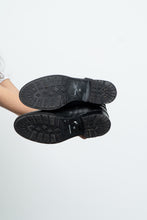 Load image into Gallery viewer, Vintage x Made in Italy x Black Leather, Suede Biker Boot (7, 7.5)