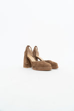 Load image into Gallery viewer, PELIN IN AYAKKABILAN x Beige Suede Platform Heels (7, 7.5)