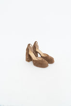 Load image into Gallery viewer, PELIN IN AYAKKABILAN x Beige Suede Platform Heels (7, 7.5)