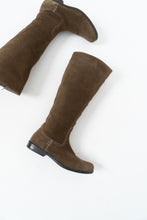Load image into Gallery viewer, Vintage x Brown Suede Tall Boots (8)