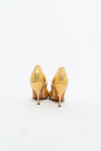 Load image into Gallery viewer, Vintage x Gold Leather Heels (8)