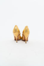 Load image into Gallery viewer, Vintage x Gold Leather Heels (8)