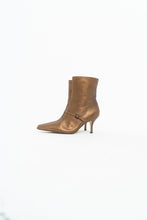 Load image into Gallery viewer, Vintage x Made in Brazil x Bronze Leather Kitten Heeled Boots (6)