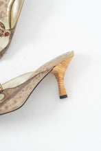 Load image into Gallery viewer, Vintage x NINE WEST STUDIO Gold Rhinestone Kitten Heels