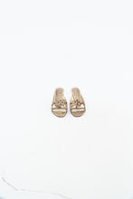 Load image into Gallery viewer, Vintage x NINE WEST STUDIO Gold Rhinestone Kitten Heels