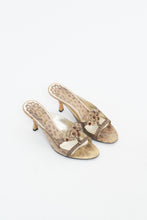 Load image into Gallery viewer, Vintage x NINE WEST STUDIO Gold Rhinestone Kitten Heels