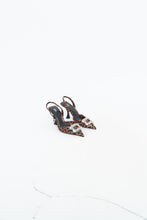 Load image into Gallery viewer, ZARA x Leopard Print Rhinestone Kitten Heels (6.5, 7)