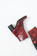 Load image into Gallery viewer, Vintage x Made in Brazil x Red Snakeskin Leather Boots (6)