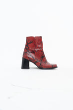 Load image into Gallery viewer, Vintage x Made in Brazil x Red Snakeskin Leather Boots (6)