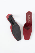 Load image into Gallery viewer, Vintage x Made in Brazil x Red Suede Heels (7, 7.5)