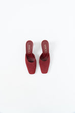 Load image into Gallery viewer, Vintage x Made in Brazil x Red Suede Heels (7, 7.5)