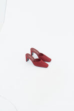 Load image into Gallery viewer, Vintage x Made in Brazil x Red Suede Heels (7, 7.5)