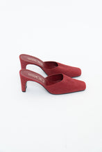 Load image into Gallery viewer, Vintage x Made in Brazil x Red Suede Heels (7, 7.5)