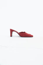 Load image into Gallery viewer, Vintage x Made in Brazil x Red Suede Heels (7, 7.5)