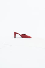 Load image into Gallery viewer, Vintage x Made in Brazil x Red Suede Heels (7, 7.5)