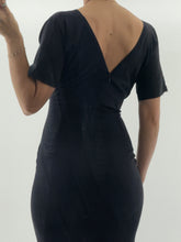 Load image into Gallery viewer, Vintage x DOLCE &amp; GABBANA Black Silk Double-zip Maxi Dress (XS, S)