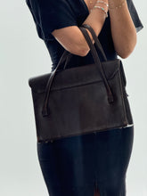 Load image into Gallery viewer, Vintage x Brown Structured Leather Purse