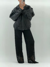 Load image into Gallery viewer, Vintage x Black Leather Bomber Jacket (M, L)