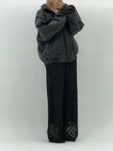 Load image into Gallery viewer, Vintage x Black Leather Bomber Jacket (M, L)