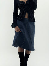 Load image into Gallery viewer, Modern x Midi Denim Skirt (XS)