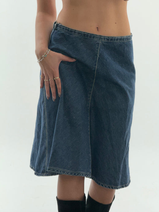 Modern x Midi Denim Skirt (XS)