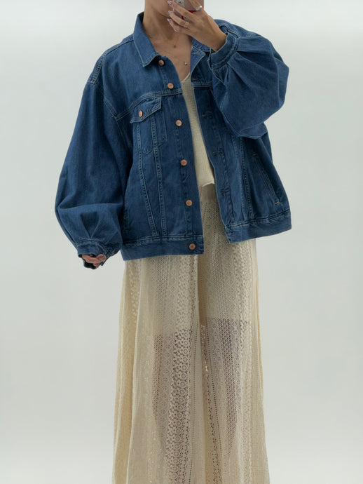 LEVI'S x Midwash Lightweight Puff-sleeve Denim Jacket (XS-M)
