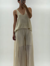 Load image into Gallery viewer, Vintage x Made in Italy x Cream Cotton Knit Flowy Tank (S, M)