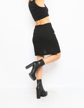 Load image into Gallery viewer, Vintage x Black Polyester Skirt (XS, S)