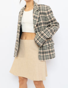 Vintage x Beige Alpaca Made in Morocco Skirt (S, M)