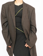 Load image into Gallery viewer, Vintage x Pure Wool Brown, Navy Plaid Blazer (S-L)