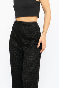 Vintage x Black Lace Pant (M, L)