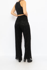 Vintage x Black Lace Pant (M, L)