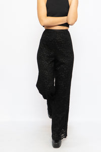 Vintage x Black Lace Pant (M, L)