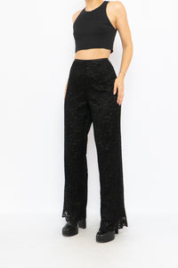 Vintage x Black Lace Pant (M, L)