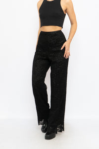 Vintage x Black Lace Pant (M, L)